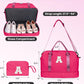 Womens Gifts for Birthday-Initial Travel Bag with Shoe Compartment, Personalized Weekender Bag, Monogram Overnight Bag for Women, Letter Travel Bag with Makeup Bag Ladies Gifts (Letter S) - Roamly