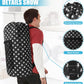 Portable Laundry Bag Backpack with Adjustable Straps & Mesh Pocket - Drawstring Closure for College, Apartment, Camping (Star Shape)