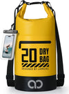 Lamicall Dry Bag Waterproof Backpack - [Zippered Pocket] 5L/10L/20L/30L/40L Roll Top Waterproof Bag with Water Proof Phone Pouch, Floatable Drybag for Swimming, Boating, Kayaking, Camping, Beach