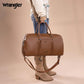 Wrangler Travel Duffel Bag Large Weekender Bag for Women Designer Carry on Overnight Bag for Trips Leather Luggage Bag Brown - Roamly