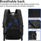 SOKOK Carry On Travel Backpack Waterproof Business Backpack with Laptop Compartment, Hardshell Computer Backpack for Men and Women, Black
