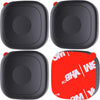 4 Pack for Tile Life360 Mate 2024/2022 Bluetooth Tracker Adhesive Mount, Silicone Waterproof Case with 3M Adhesive Sticker Stick on Car/Bike/Luggage, Hidden Tile Mate Full Protective Holder Anti-Lost