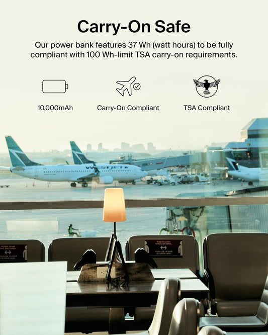 Belkin Portable Charger, Portable Power Bank with Integrated Cable 10000 mAh 20W - Fast Charge USB C Power Delivery, iPhone Charger - iPhone 16 Series, iPad Pro, Galaxy S25, & More - Blue