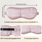 ZIMASILK 100% 22 Momme Pure Mulberry Silk Sleep Mask,Filled with 100% Mulberry Silk,Silk Wrapping Strap- Super Soft & Comfortable Sleep Eye Mask for Sleeping (Light Plum)