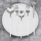 Gugrida 5-Piece Matte Silver Stainless Steel Satin Finish Flatware Set - Dishwasher Safe, Perfect for Camping, Office Lunch or Home Use