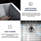 TORVA 28-Inch Undermount Kitchen Sink, Premium 304 Stainless Steel Bar Sink - 10 Inches Deep Basin Single Bowl Sink
