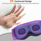 LC-dolida White Noise Sleep Mask, 3D Sleep Headphones with 16 Soothing Sounds, Bluetooth 5.4 Sleep Eye Mask with Timer, Total Blackout Sleeping Headphones for Side Sleeper(Purple)