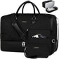 Weekender Bag for Women, Travel Duffel Bag Carry On Overnight Bag with Shoe Compartment Large Nylon Travel Weekend Tote Bag - Roamly