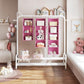 YOUDENOVA Hanging Closet Organizer, 5-Shelf Closet Hanging Storage Shelves, Light Pink