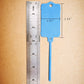100pcs Reusable Blank Plastic Tags Ties Key Tags 1.45"*2.48" Serrated Tension Sealing Strap with Large Label Plastic Tie Mark Label Waterproof Hang Sign Write on Tag (Blue, 100pcs)