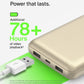 Belkin Portable Charger, USB-C Power Bank 20000 mAh w/ 2xUSB-A Ports, 15W w/Type-C to Type-A Cable for iPhone 16, 15, Samsung Galaxy S25, Pixel, iPad, Nintendo Switch 2, Google Pixel 10, etc. - Gold