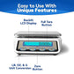 Penn Scale PS-10 Digital Kitchen Portion Scale - 11lb Electric Kitchen Scale with 0.002lb Readability - Removable Platter & LCD Display - Lb, Oz, G Unit Conversion (AC & Battery Powered)