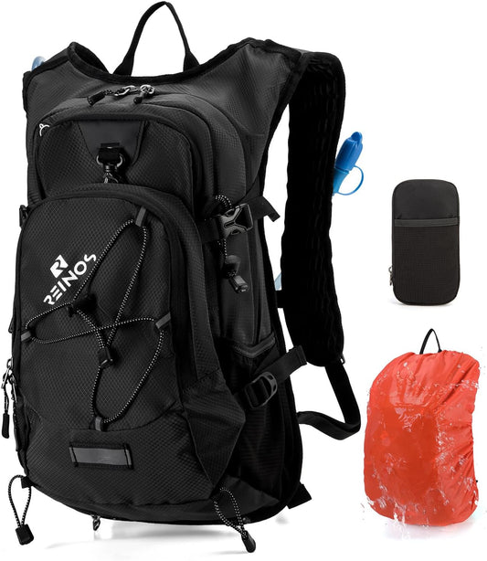 Hydration Backpack Pack with 2L Water Bladder 18L Hiking Backpack Women Men Lightweight Hydropack Insulated Daypack for Biking, Running, Festival - Roamly