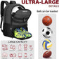 LARIPOP Soccer Backpack Soccer Bag with Ball Holder & Shoe Compartment Youth Sports Equipment Training Bag