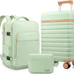 Luggage Sets 3 Piece, Carry On Luggage 20In With Spinner Wheels,PC Hardside Suitcase Set with TSA Lock,Durable Carry On Suitcase With Travel Backpack for Men (Light Green, 3 piece set (BP/20inch))