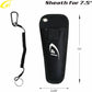 danco Aluminum 7.5" Center Fishing Cutter with Sheath, Fishing Line and Wire Cutter, Saltwater Safe, Fresh/Saltwater Fishing