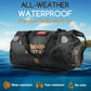 Waterproof Duffel Bag - Motorcycle Dry Bag Tail Bag with Large Storage Space, Waterproof Luggage Duffle Bags with Outer Mesh Zipper Pocket for Camping, Kayaking, Fishing & Traveling - Roamly