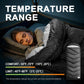 Sleeping Bags for Adults Cold Weather,Portable, Waterproof,Lightweight Camping Sleeping Bag for Tall Girls Boys with Compression Sack for Warm Camping, Hiking, Outdoor & Indoor