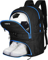 LARIPOP Soccer Backpack Soccer Bag with Ball Holder & Shoe Compartment Youth Sports Equipment Training Bag