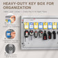 WeHere 16 Key Lock Box Wall Mount, APP Bluetooth/OTP/Wi-Fi/Fixed Code/Key Unlock, Smart Key Cabinet with Key Tag, Key Organizer Holder Box, Key Management Directory for Office, Valet, Realtor, Hotel