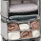 TABITORA Travel Portable Hanging Shelves Closet Organizer Packing Luggage Storage with Multifunctional and Foldable Invisible Compartment,Lightweight, for Suitcase, RV,Closet…lightgrey,XXL