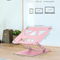 Laptop Stand Holder, Adjustable Desk Laptop Riser, Foldable Notebook Computer Stands for MacBook Air Pro HP Lenovo Dell Samsung Chromebook, Up to 15.6 inch, Rose Gold