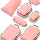 Large Compression Packing Cubes for Travel-Packing Cube Luggage Organizers 7 Piece Set for Checked Luggage-Ultralight, Expandable/Compression Bags by TRIPPED Travel Gear (Dusty Rose) - Roamly