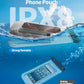 Large Waterproof Phone Pouch - [Oversized] [Floating] Waterproof Pouch for iPhone Galaxy Google and More, IPX8 Waterproof Dry Bag for Beach Vacation Belongings Black