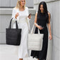 BAGSMART Tote Bag for Women, Lightweight Puffy Tote Bag with Compartments Shoulder Bag Handbag for Travel, Work, Gym,