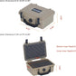 MEIJIA IP67 waterproof hard compact case,Customizable Fit Foam,8.12”x6.56”x 3.56”,Fit Use of Drones, Cameras,Equipments,lens (Desert Tan)