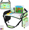 Kids Travel Tray, Travel Tray for Kids Car Seat, Toddler Car Seat Lap Tray, Carseat Tray for Kids Travel, Carseat Table Tray for Kids Travel Activities (Green)