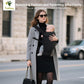 Reversible Baby Carrier – Black Solid & Houndstooth; Lightweight & Breathable Lyocell Fabric; Ergonomic Lumbar Support and Quick Hands-Free Wear for Newborn to Toddler (7–44 lbs)