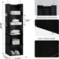 YOUDENOVA Hanging Closet Organizer, 5-Shelf Closet Hanging Storage Shelves, Black