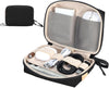 Electronics Organizer Cord Organizer Travel, Small Tech Bag for Cords, Chargers, Power Bank, Earbuds – Portable Cable Pouch for Office, Business Trip, Commute – Water & Scratch-Resistant