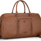 Wrangler Travel Duffel Bag Large Weekender Bag for Women Designer Carry on Overnight Bag for Trips Leather Luggage Bag Brown - Roamly