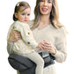 Baby Hip Seat Carrier, GROWNSY Ergonomic Hip Seat Baby Carrier with Multiple Pockets, Adjustable Extended Waistband for Newborns & Toddlers up to 50 lbs, Grey