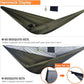 onewind 11ft Camping Hammock with Bugnet, Portable Double Hammock with Mosquito Net, Backpacking Hammock with Net Adjustable Ridgeline Tree Straps for Outdoor Hiking Backpacking, OD Green
