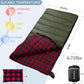 0 Degree Sleeping Bag Cotton Flannel Winter Cold Weather for Adults XXL Sleeping Bag 4 Season Big and Tall with Pillow Compression Sack