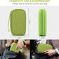 FYY Travel Cable Organizer Pouch Electronic Accessories Carry Case Portable Waterproof Double Layers All-in-One Storage Bag for Cord, Charger, Phone, Earphone Green