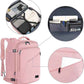 MATEIN 45L Womens Travel Backpack, Extra Large Carryon Backpack Fits Overhead Bin, Cute Weekender Daypack for Travel on Airplane, Traveling Accessories for Women, Pink