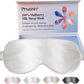 Adjustable Silk Sleep Mask Eye Covers | 100% Pure 6A Mulberry Silk | Blackout & Hypoallergenic | Concealed Strap for Women & Men | for Sleeping & Travel (Ivory White)