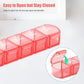 Extra Large Pill Organizer 2 Pack, XL Pill Box 7 Day, Weekly Pill Case with Large Capacity, Jumbo Organizer, BPA Free (Pink+White)