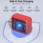 50W USB C Wall Charger, 2Pack 5-Port C Charger Fast Charging Block PD Power Adapter +QC 3.0 Multiport Type C Box Brick Cube USB A Wall Plug for iPhone 16/15/14/13 Pro Max, iPad,Samsung Galaxy(Red) - Roamly
