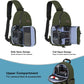 MOSISO Camera Sling Bag, DSLR/SLR/Mirrorless Camera Backpack Case Shockproof Photography Backpack with Tripod Holder & Removable Modular Inserts Compatible with Canon/Nikon/Sony/Fuji