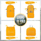 ZOMAKE Lightweight Packable Backpack 35L, Light Foldable Backpacks Water Resistant Collapsible Hiking Bag, Compact Folding Day Pack for Travel Camping(Yellow)