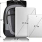BIKROD Backpack for Men and Women, Extra Large School Backpacks for Teens, Water Resistant Back Pack Fits 17 Inch Laptop, Business Anti Theft Sturdy Computer Bag Gifts, Blackgrey
