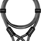 Titanker Bike Lock Cable,12mm Thick Security Cable with Loops Heavy Duty Steel Cable Vinyl Coated Bike Cable Lock Security Chain (4ft, 7ft, 15ft, 30ft)