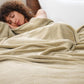 PHF Ultra Soft Fleece Blanket Twin Size, No Shed No Pilling Luxury Plush Cozy 300GSM Lightweight Blanket for Bed, Couch, Chair, Sofa Suitable for All Season, 66" x 90", Khaki