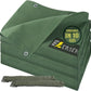 10’x12’ Canvas Tarps Heavy Duty Waterproof Tarpaulins with Aluminum Grommets,UV Resistant, 22Mil Multipurpose Drop Cloth, 14oz Durable Cover Sheet for Outdoor and Indoor Use with Ropes.