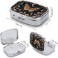 Metal 2 Compartment Pill Organizer Travel Friendly Portable Compact Pill Box Cute Pill Case,for Pocket Wallets Daily Portable Medicine Vitamin Tablet Storage (Butterfly)
